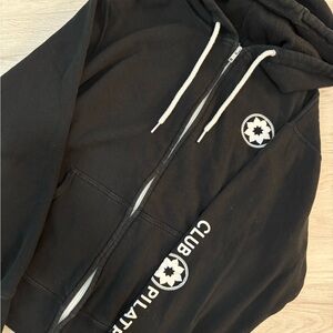 Club Pilates Black Zipup Hoodie